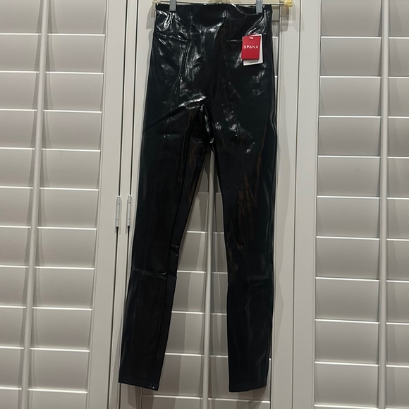 Spanx faux patent leather pant new - Picture 1 of 3